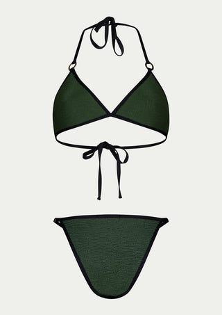  PARAMIDONNA Klara Forest Green Two-piece Swimsuit
