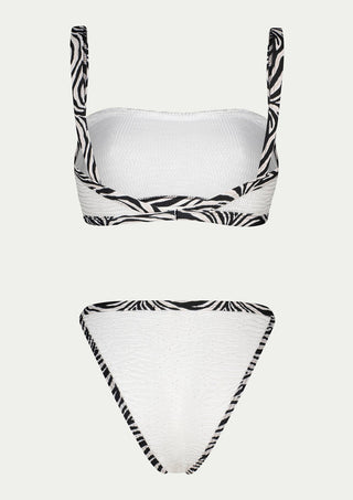  PARAMIDONNA Ava White Two-piece Swimsuit