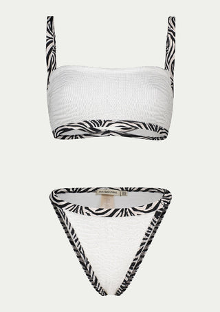  PARAMIDONNA Ava White Two-piece Swimsuit