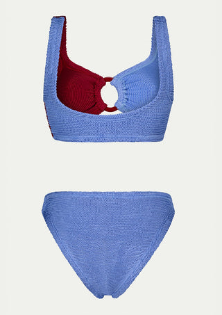  PARAMIDONNA Kari Blue Jean/burgundy Two-piece Swimsuit