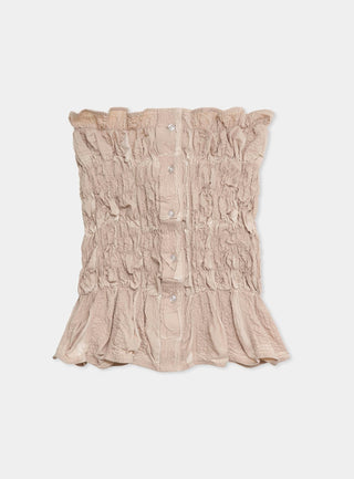  Laagam Susan Sand Strapless Top