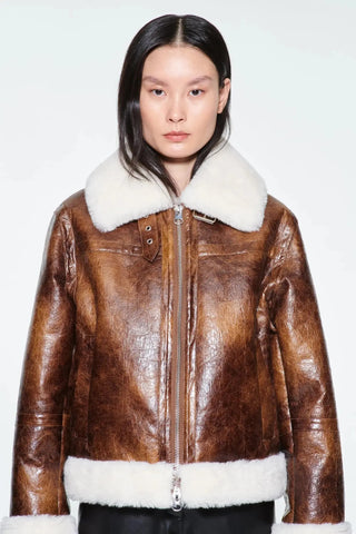  Stand Studio Lorelle Shearling Jacket
