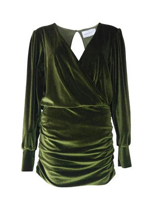 Alessandra Gallo Dress Zoe Green Chenille