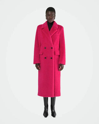 Apparis Fur Coat Astrid Shocking Pink