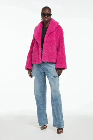 Apparis Fur Jacket Fiona Cannaba Strawberry