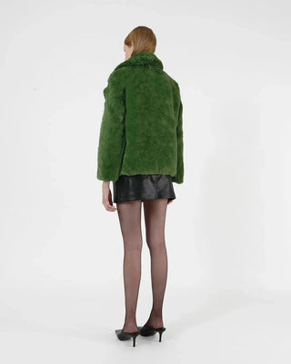Apparis Fur Jacket Milly Moss Green