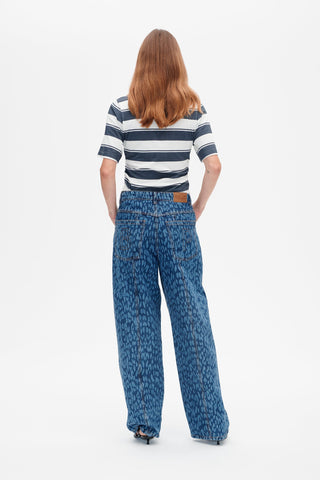  Baum und Pferdgarten Nara Leopard Vintage Blue Jeans