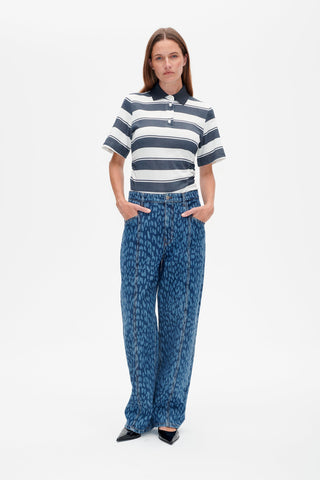  Baum und Pferdgarten Nara Leopard Vintage Blue Jeans