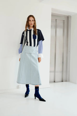Baum Und Pferdgarten Skirt Saar Celestial Vintage Blue