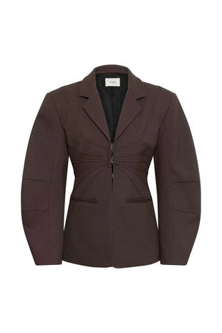Gestuz Blazer Gzlamia Slate Black Herringbone Check