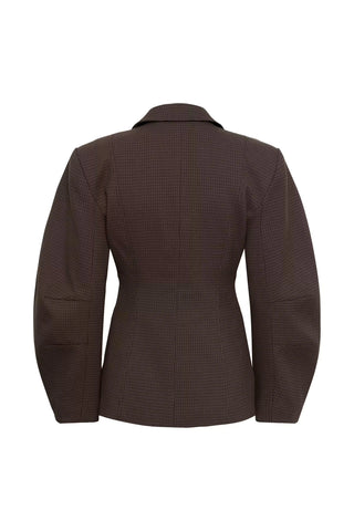 Gestuz Blazer Gzlamia Slate Black Herringbone Check