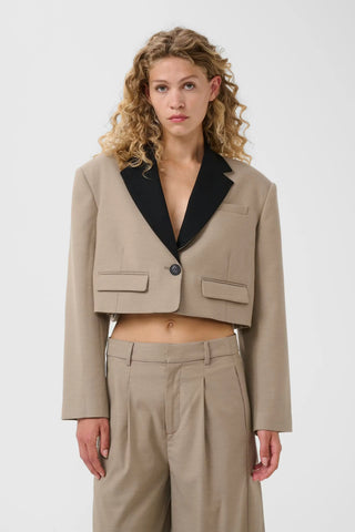 Gestuz Blazer Gznella Olive Sand Melange
