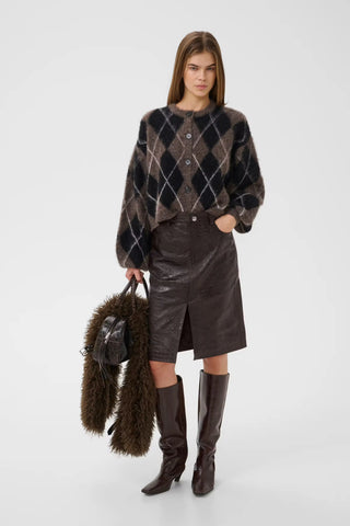 Gestuz Cardigan Gzsida Black/Chestnut/Ivory / Multi Color