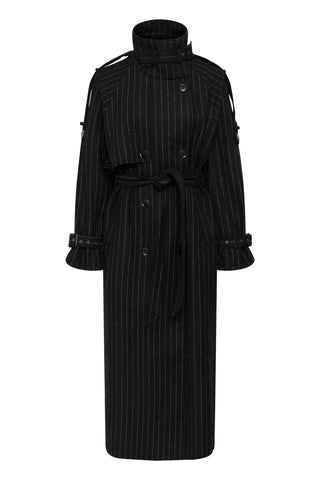 Gestuz Coat Gzavic Black Pinstripe
