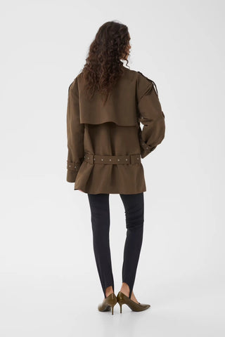 Gestuz Coat Gzcherally Slate Black / Brown