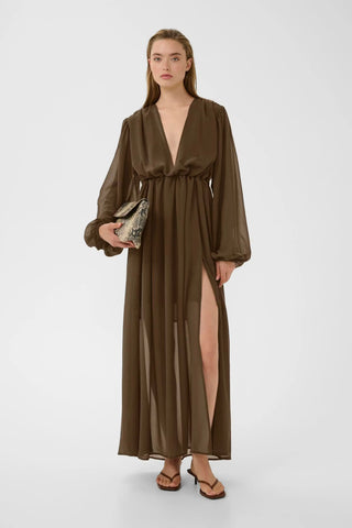 Gestuz Dress Gzdarly Rain Drum / Brown