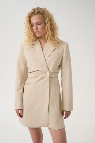 Gestuz Dress Gzdecy Light Sand Melange
