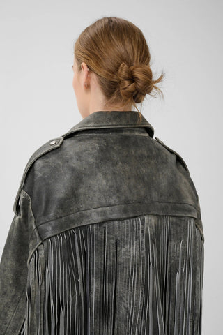  Gestuz Gzjaggy Black Leather Jacket