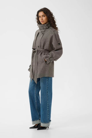 Gestuz Jacket Gzavic Brown/Green Houndstooth