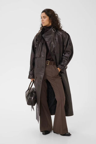 Gestuz Jacket Gzcroline Ganache Croco / Brown