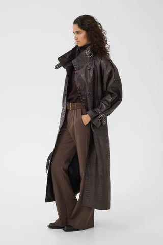 Gestuz Jacket Gzcroline Ganache Croco / Brown
