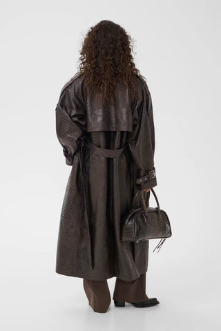 Gestuz Jacket Gzcroline Ganache Croco / Brown