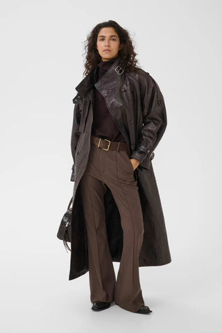 Gestuz Jacket Gzcroline Ganache Croco / Brown