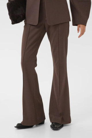 Gestuz Pants Gzlamia Slate Black Herringbone Check