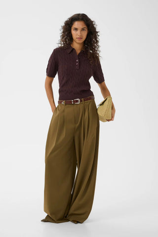 Gestuz Pants Gzolivia Military Olive / Green
