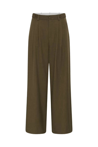 Gestuz Pants Gzstacy Slate Black Melange / Brown