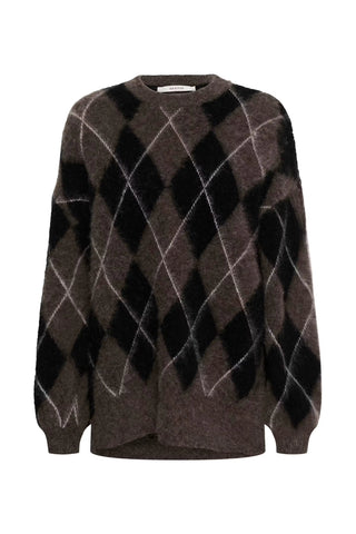 Gestuz Pullover Gzsida Black/Chestnut/Ivory / Multi Color