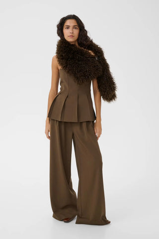 Gestuz Scarf Gzchoa Slate Black / Brown