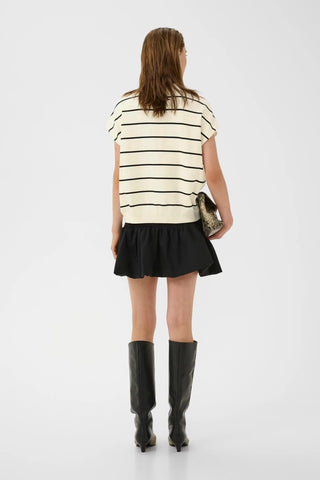 Gestuz Shirt Gzsaia Egret/Black Striped / Multi Color