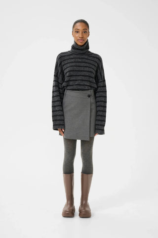 Gestuz Skirt Gzpaula Dark Grey Melange