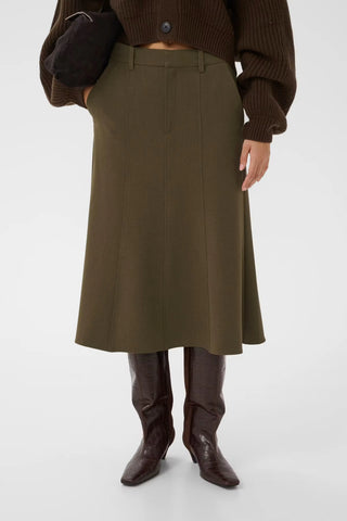 Gestuz Skirt Gzstacy Slate Black Melange / Brown