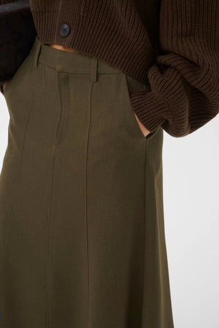 Gestuz Skirt Gzstacy Slate Black Melange / Brown