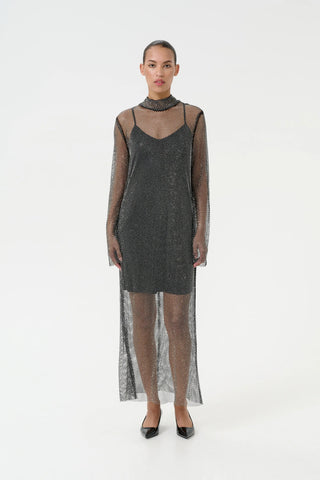  Gestuz Yadegz Silver Glitter Dress