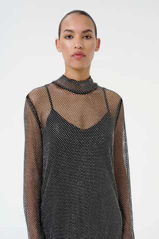  Gestuz Yadegz Silver Glitter Dress