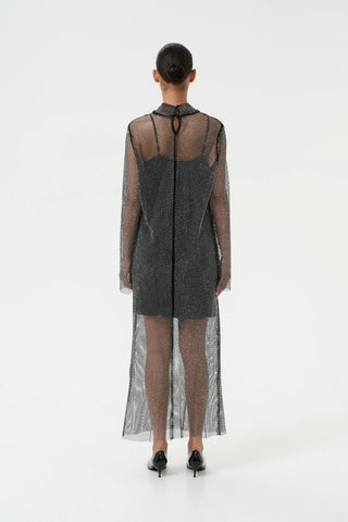  Gestuz Yadegz Silver Glitter Dress
