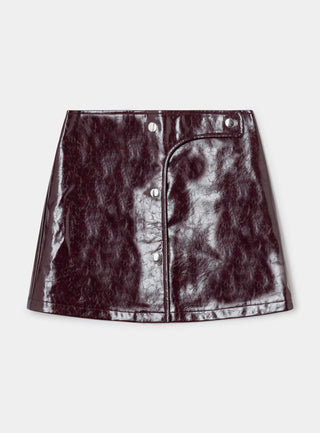  Laagam Lena Plum Short Skirt