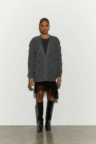 Isabelle Blanche Cardigan Gray