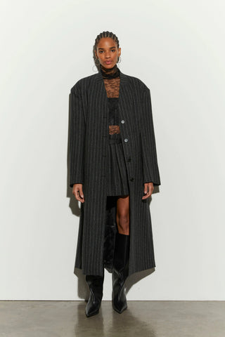 Isabelle Blanche Coat Black