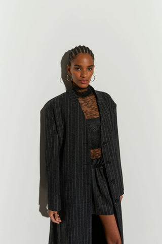 Isabelle Blanche Coat Black