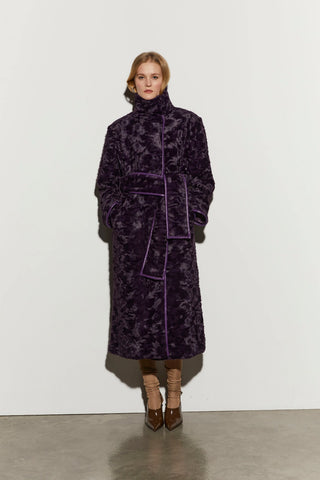 Isabelle Blanche Coat Montana Grape