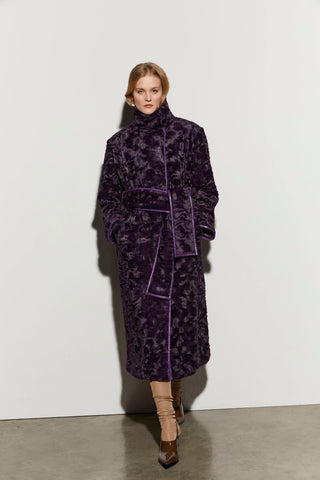 Isabelle Blanche Coat Montana Grape