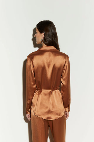 Isabelle Blanche Shirt Tobacco Brown