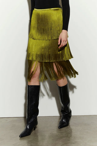 Isabelle Blanche Skirt Dark Citron