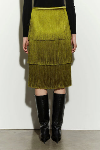 Isabelle Blanche Skirt Dark Citron