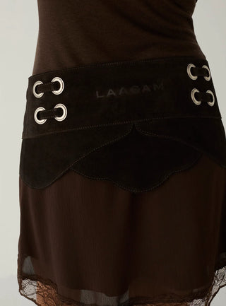 Laagam Belt Avery Chocolate Suede