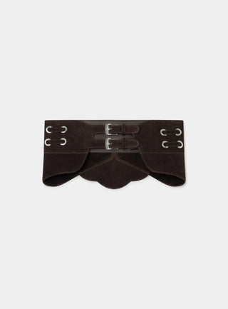 Laagam Belt Avery Chocolate Suede